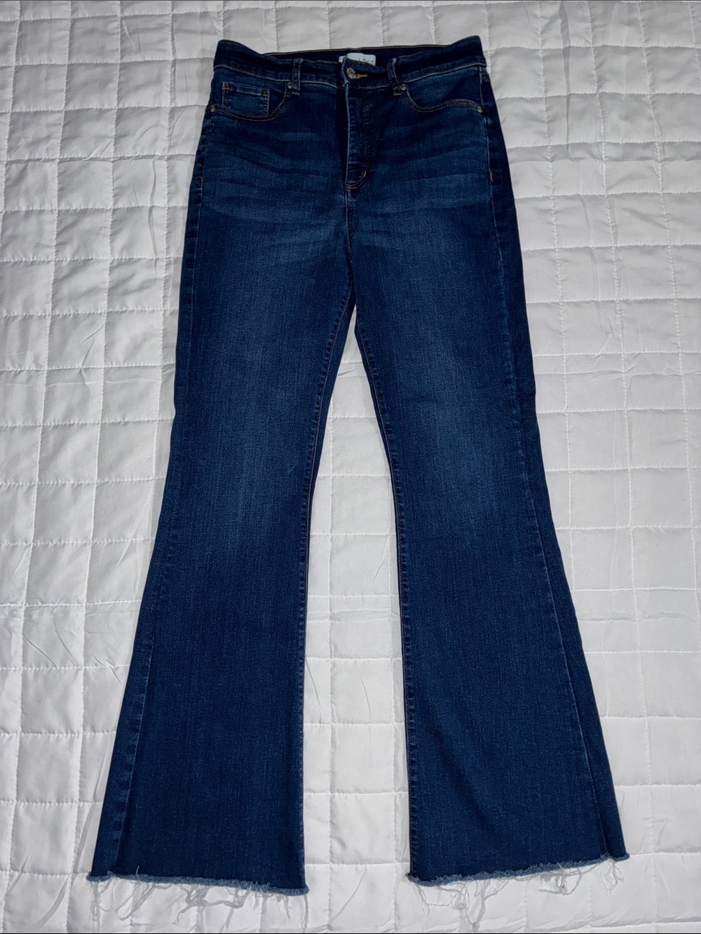 LOFT Women’s Dark Indigo Slim Flare Jeans